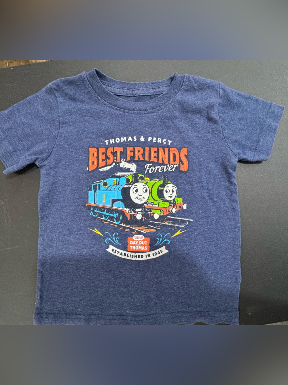 Thomas & Friends Navy Blue 'Best Friends Forever' Graphic Tee